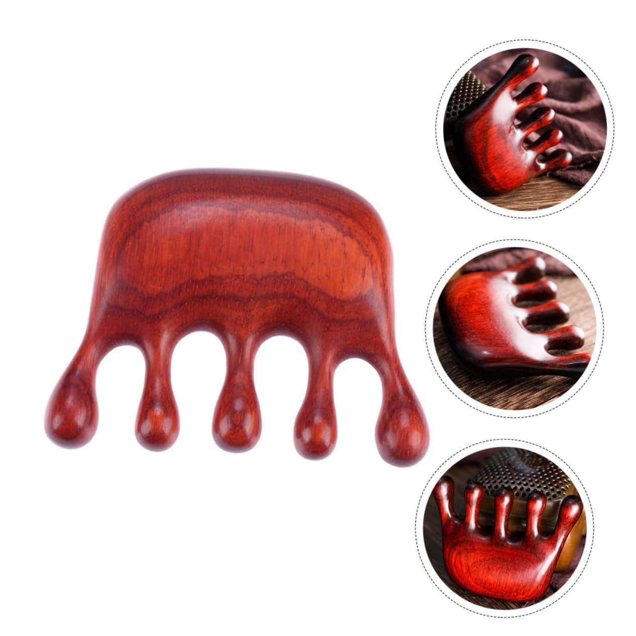 3pezzi Pettine Massaggiante Per Capelluto Strumento Comfort Per Della e Circolazione Sanguigna Design Relax e