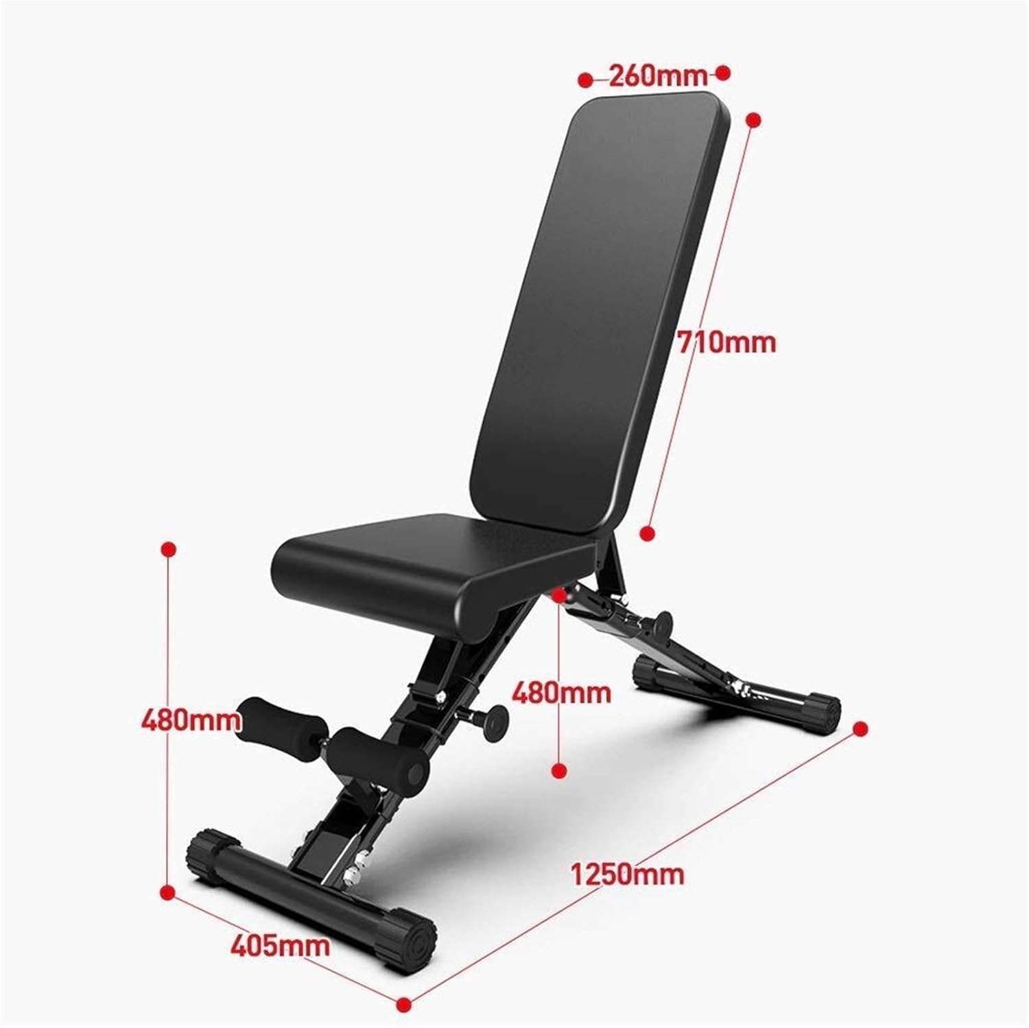 Standard Weight Benches Sports Weightlifting Bed Multi-Functional Exercise Chair Dumbbell Bench Sit-Up Bed Abdominal Exercise Folding, Bearing 200KG
