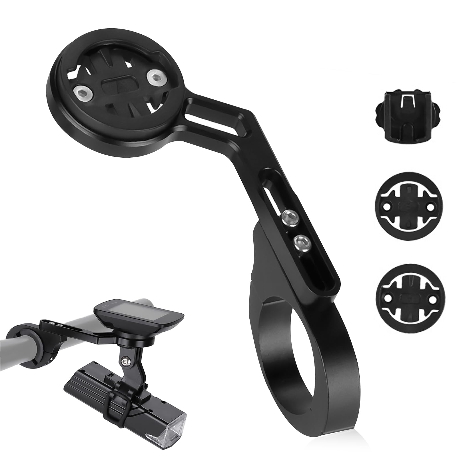 Out Front Bike Mount Compatible with Garmin Edge GPS Bike Computers Quick Release Metal Road MTB Cycling Handlebar Holder Kit