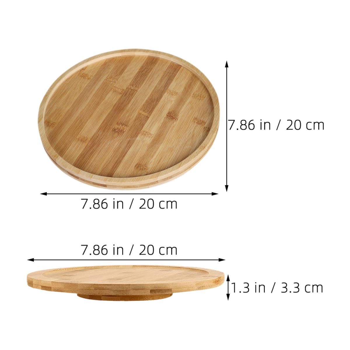 Gramofon z naturalnego drewna, 20 cm, stabilna podstawa do serwowania ciastek, rustykalny stojak na tarty, ciasteczka, do deserów, dekoracja domu