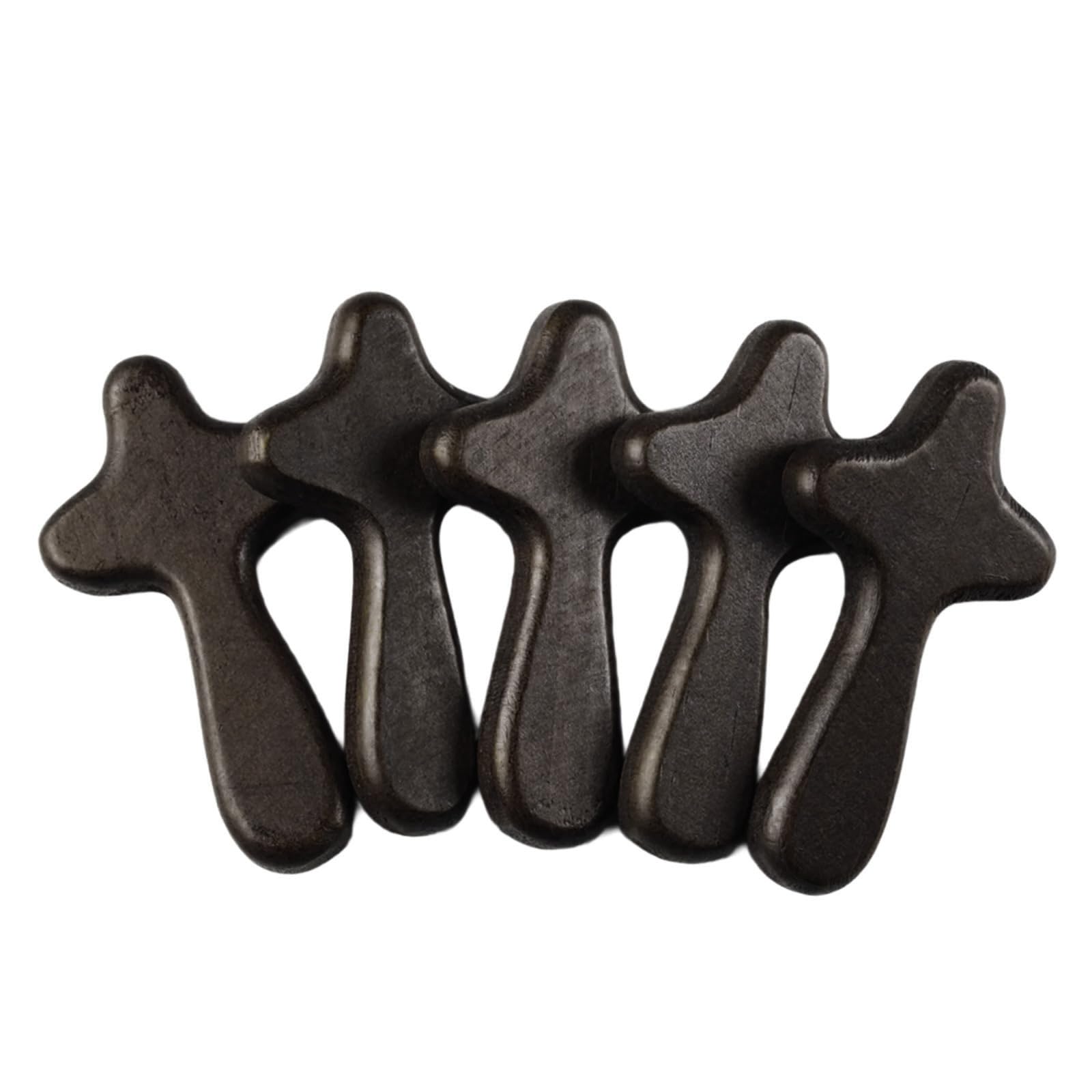 Kalttoy Of 5 Religious Wood Holding Crosses Christians Wood Crosses Decoration Prayer Pocket Size Handheld Miniature Handheld