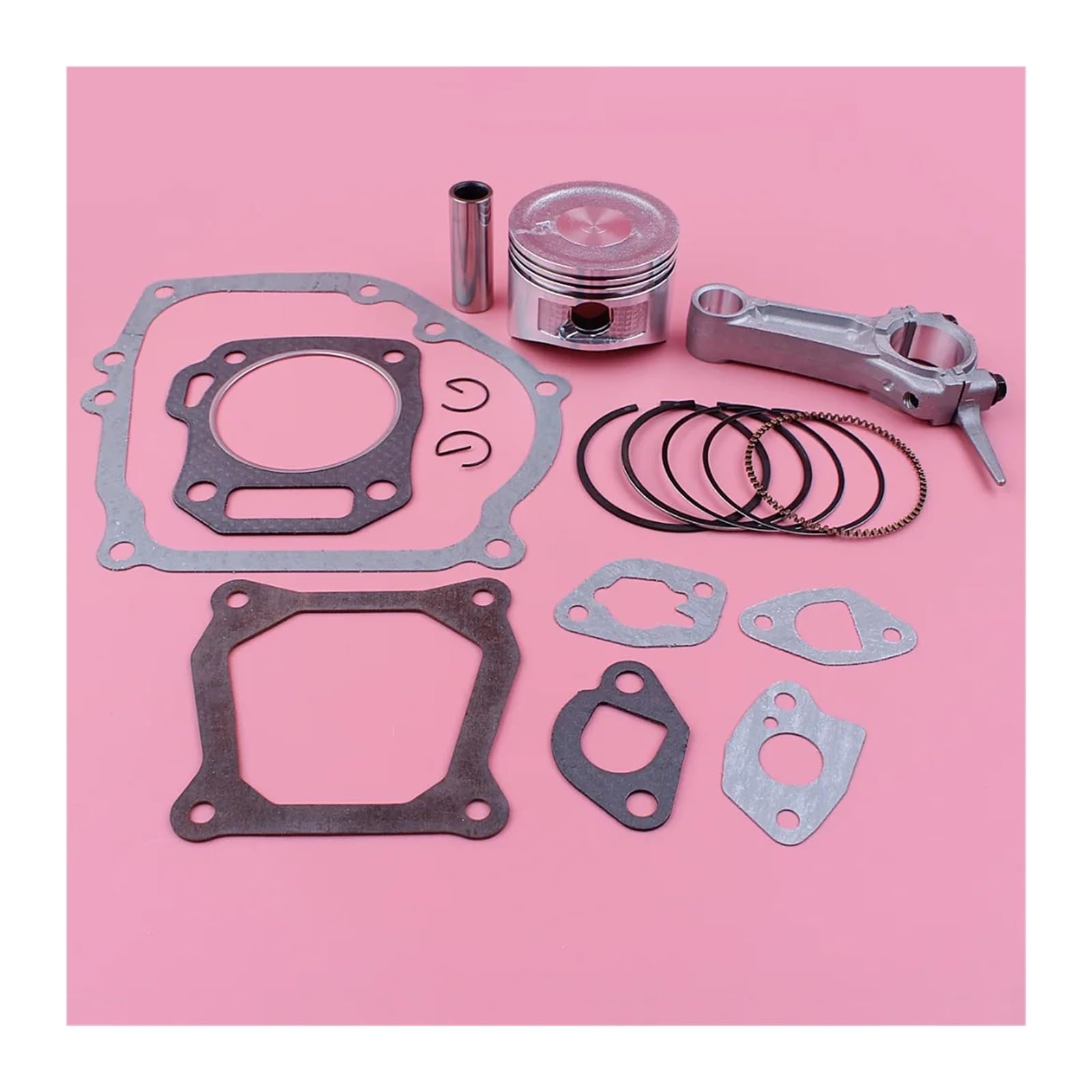 Kit Completo de Juntas de biela y pistón de 68 mm for Motor GX160 de 6,5 HP, Repuesto for cortacésped.