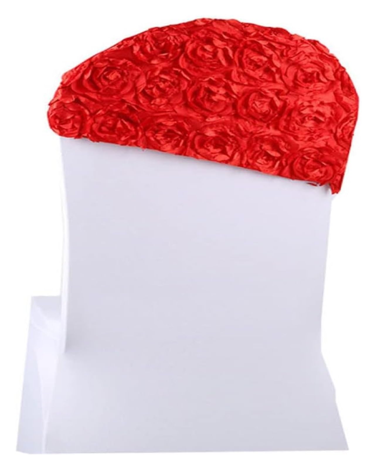 RZQVHBKXWGT chair sashes,10pcs 3D Rose Elastic Spandex Chair Bow Sash Stretch Sashes Band Ribbon For Banquet Hotel Wedding Party,red,10 pcs (Color : Wit, Size pcs)(Red)
