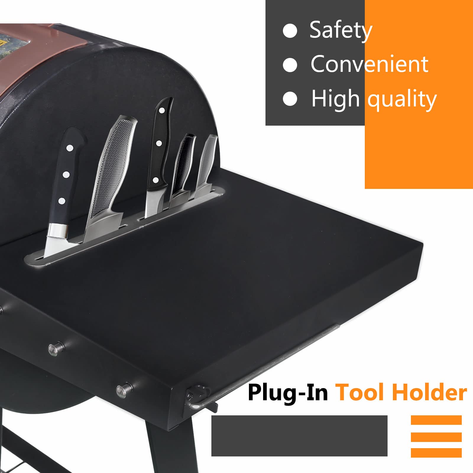 GRISUN Side Table Shelf for Pit Boss Lexington 540 Grills, Heavy Duty