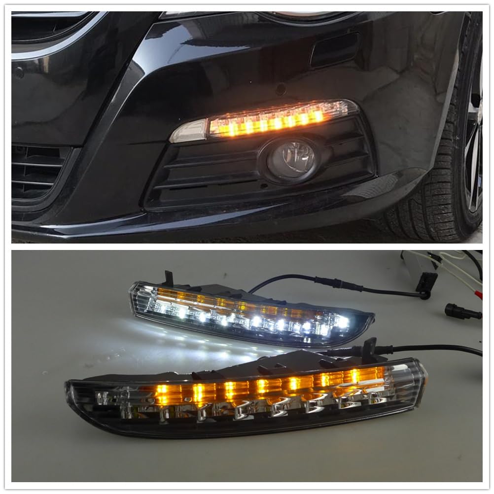 Luce di Indicatori Per Passat 2010 2011 2012 LED Paraurti Anteriore Fendinebbia Luce Marcia Diurna Luce Diurna Presa D'aria Auto Lampadina Indicatore Direzione