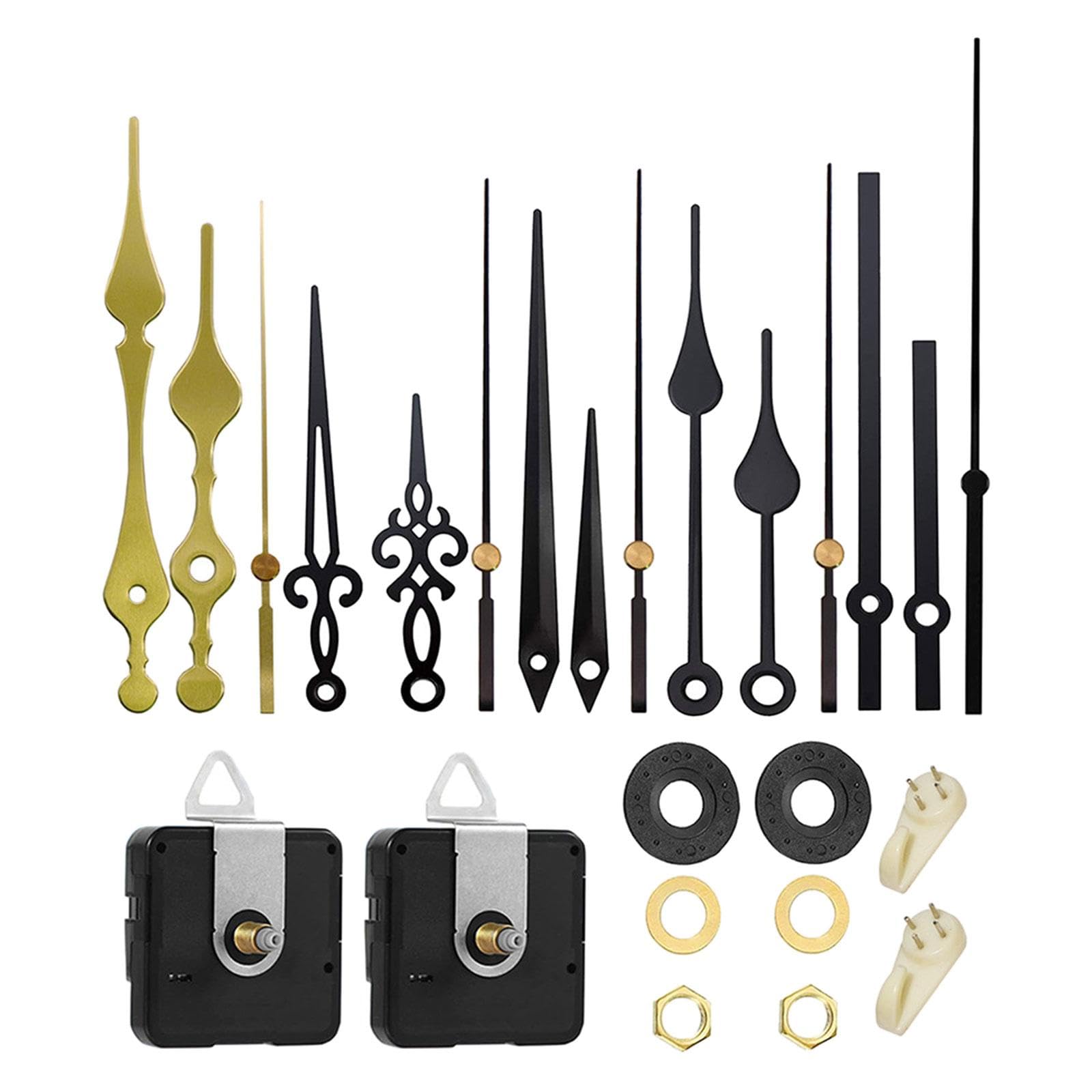 LOOM TREE® 2Xclock Mechanism Hands Long Shaft Silent Repair Tool Wall Clock Mechanism Set Axis Length 13Mm | Home D?©cor | Clocks | Replacement Parts & Tools-image-30