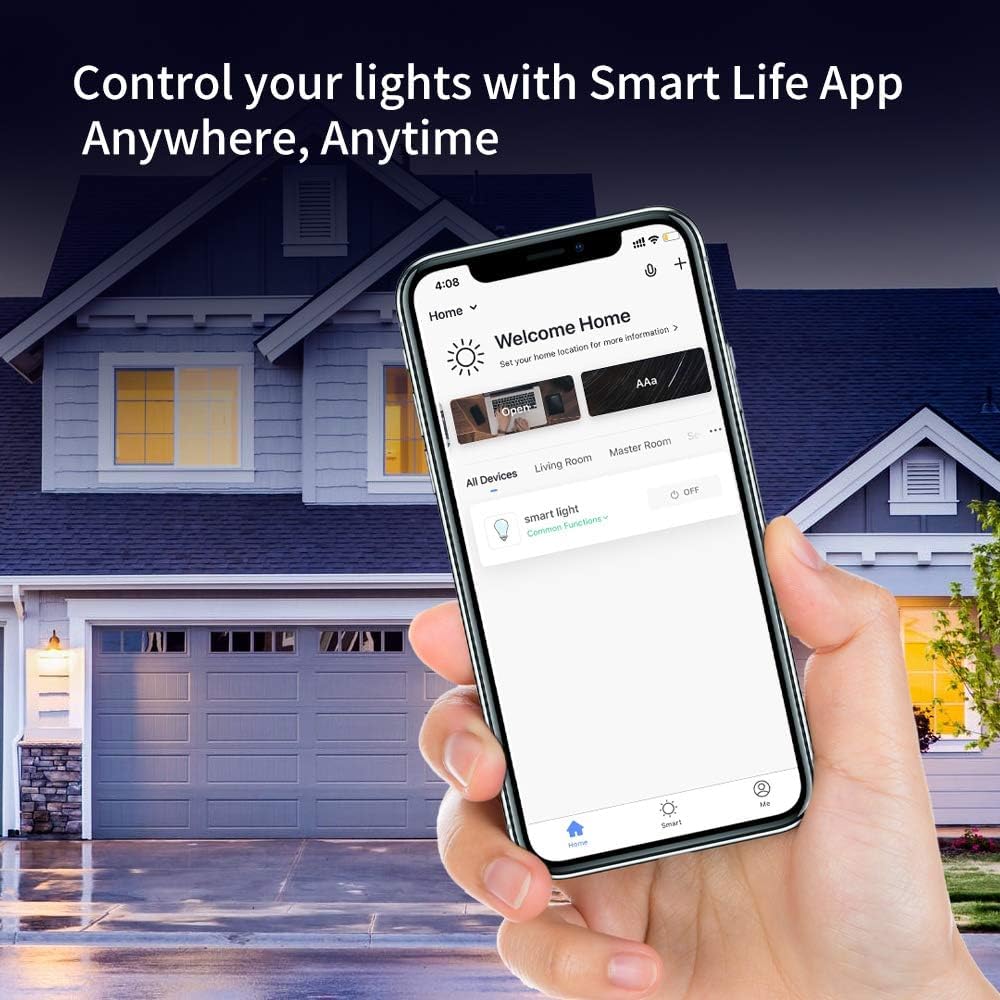 WOOX Lampadine LED Intelligenti WiFi E14 A Candela (Confezione Da 3) - Colori RGB, Compatibili Alexa E Google Home - 4