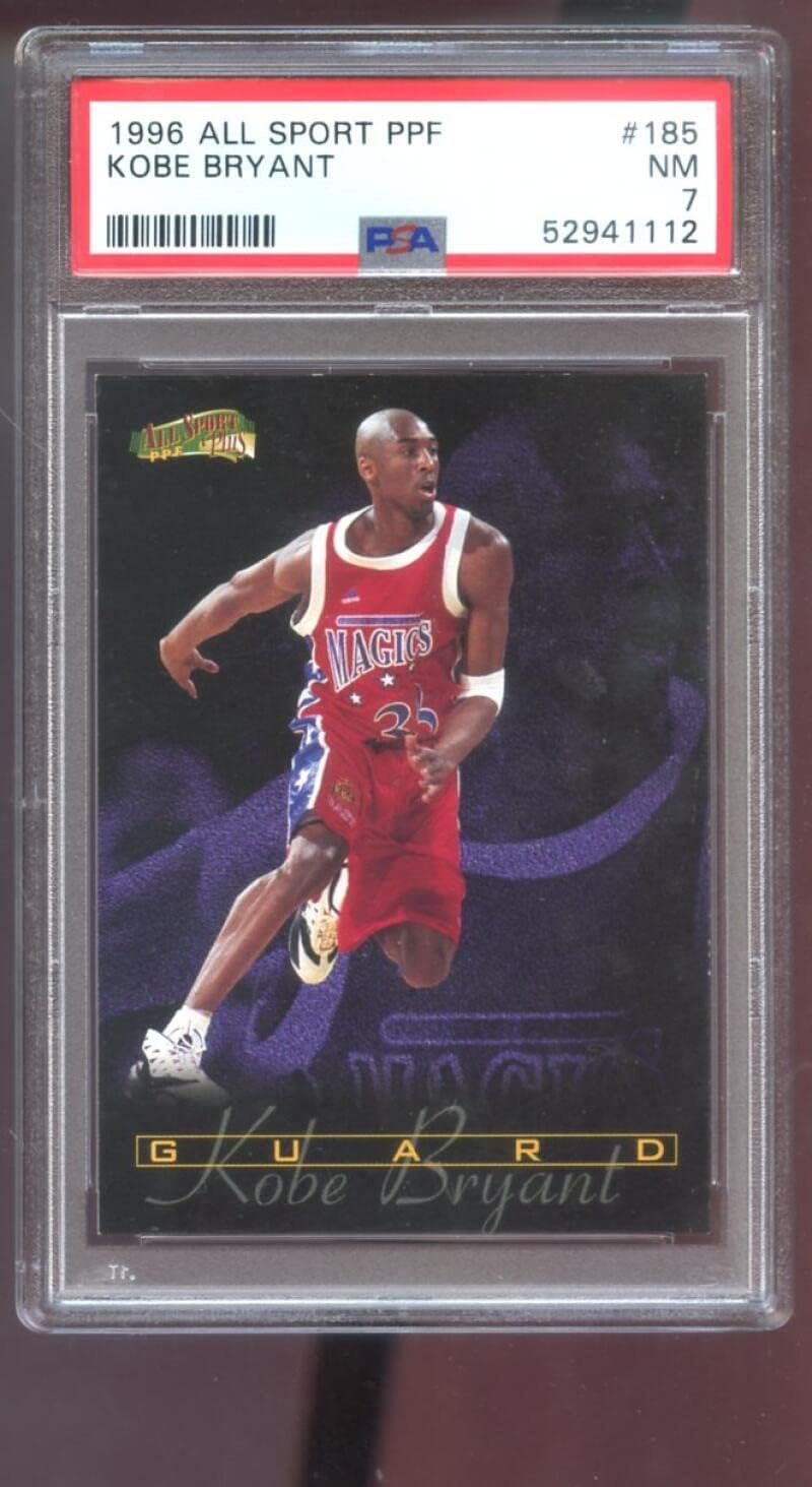1996-97 All Sport PPF #185 Kobe Bryant ROOKIE RC PSA 7 Graded Basketball Card NBA 96-97 1996-1997 Score Board Los Angeles Lakers Plus