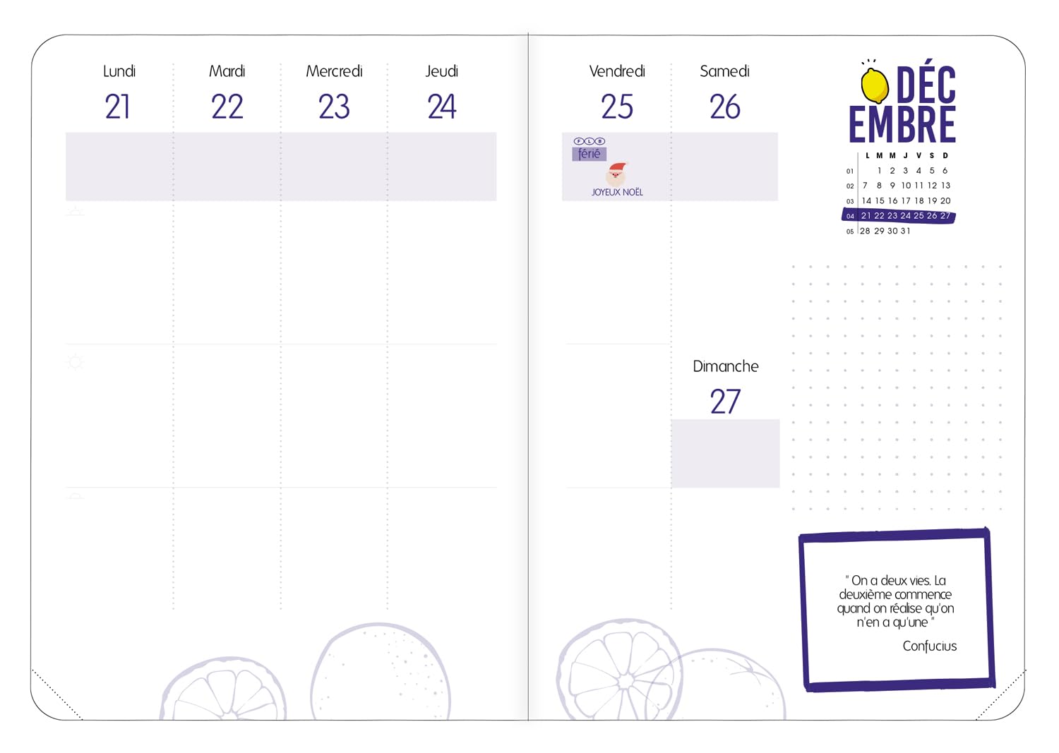 Quo Vadis Agenda Exécutif 2026 - 1 Semaine Sur 2 Pages