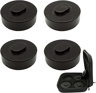 DarSeity 4pack Rubber Jack Pad Adapter Support Point Trolly Jacking Pucks for Porsche 911 964 968 991 993 996 924S Cayman Boxster 986, with Box