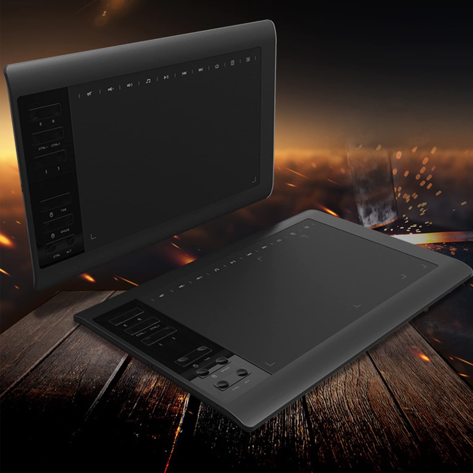 WUURAA Tableta digital de 10 x 6 pulgadas, tableta gráfica para dibujar, lápiz digital, tableta, teléfono, tableta de dibujo para teléfono, computadora, tableta digital para dibujar y jugar