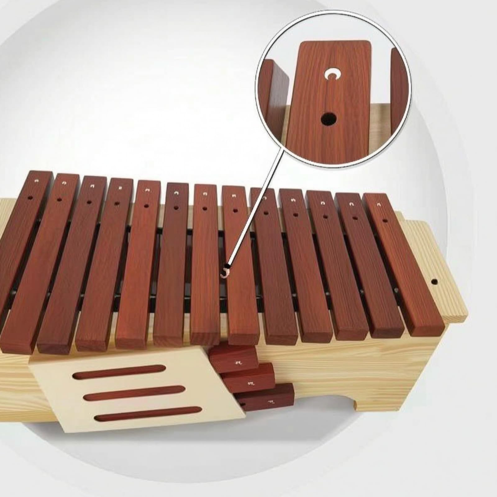 Xilofono Educazione Musicale Xilofono in Legno Didattico Battente per Insegnanti di Musica, Bambini, Scuola Prescolare, Alto