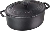 Caçarola Ferro Fundido Oval Alça E Tampa De Ferro 2,5l
