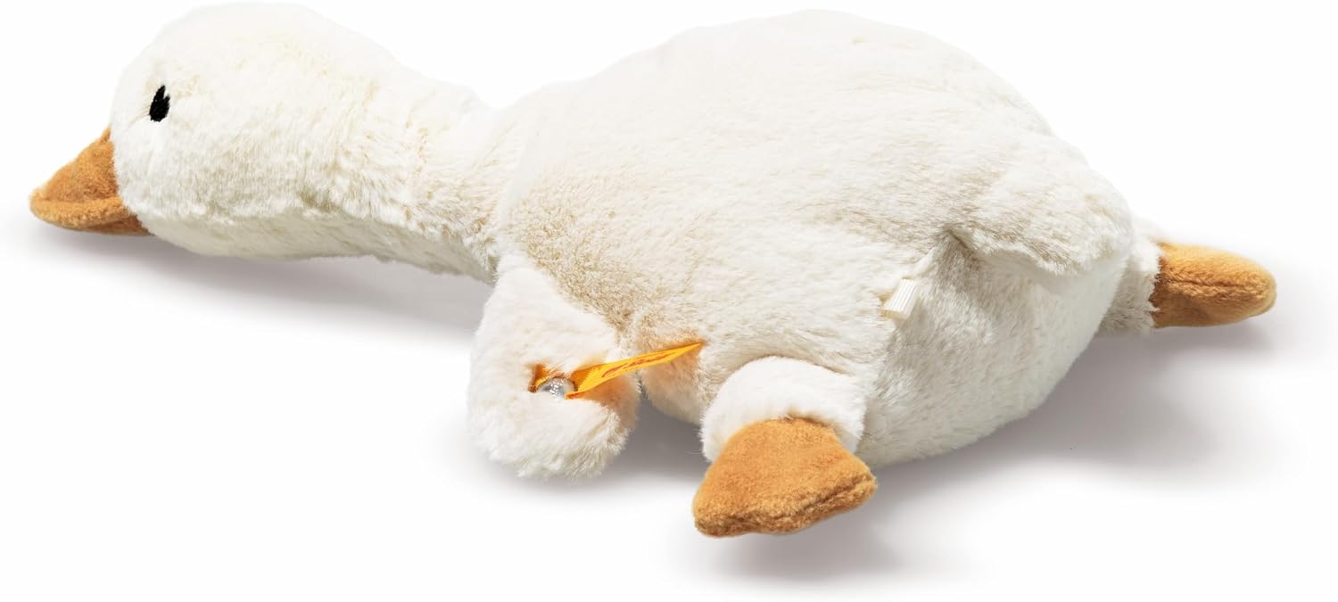 Steiff Handcrafted Since 1880 Premium Plush Stuffed Animal Grip Toy with Rattle - 7" Gilda Goose image 2