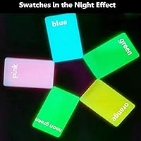 Vista 7 de Paquete de 2 hojas de acrílico fundido de neón fluorescente de 1/8 de pulgada, paneles de plexiglás de neón fluorescente que brillan