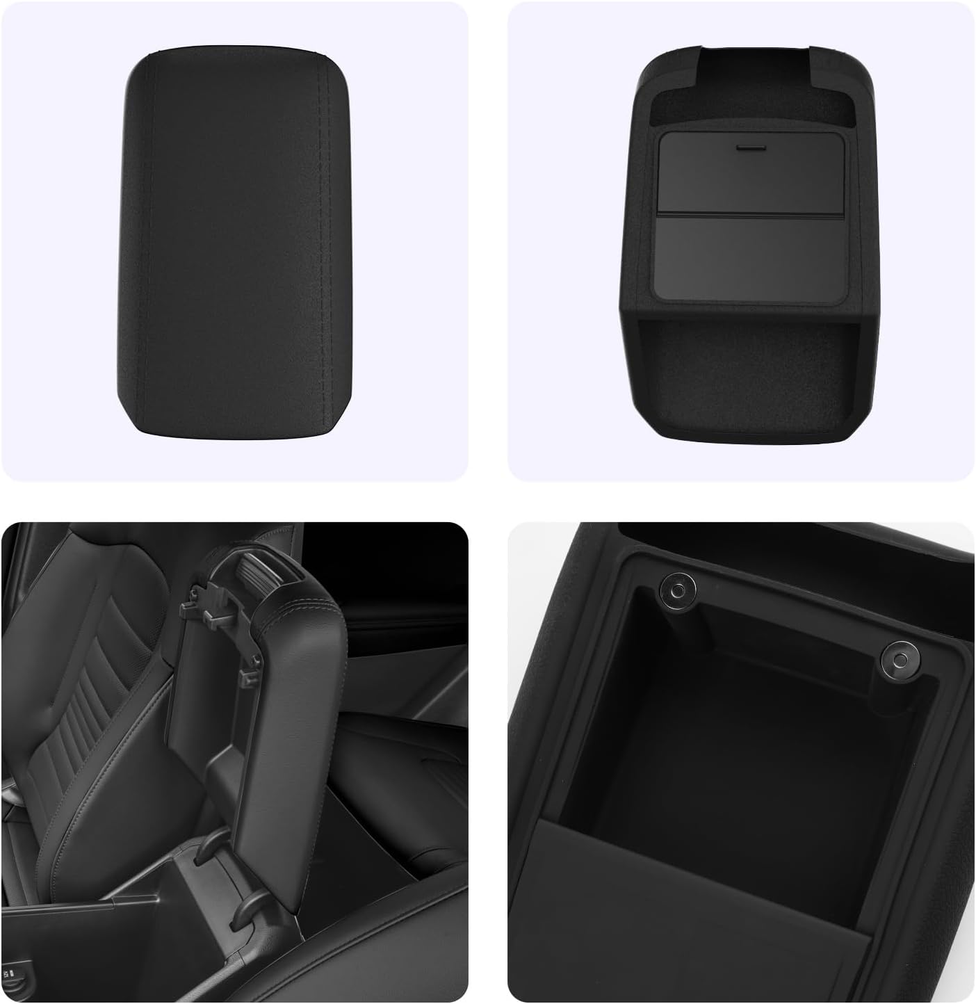 LUWU Center Console Cover Hidden Storage Box Compatible with 2023 2024 2025 2026 Kia Sportage Accessories Silicon Material Armrest Cover Center Console Hidden Organizer Box (2 in 1 Design)