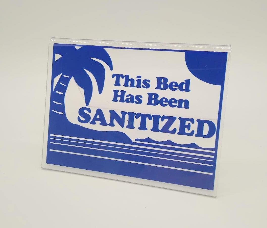 Tanning Bed Acrylic Sign Blue