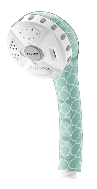 Conair Home 4 Setting Handheld Shower Head; Aqua Ikat