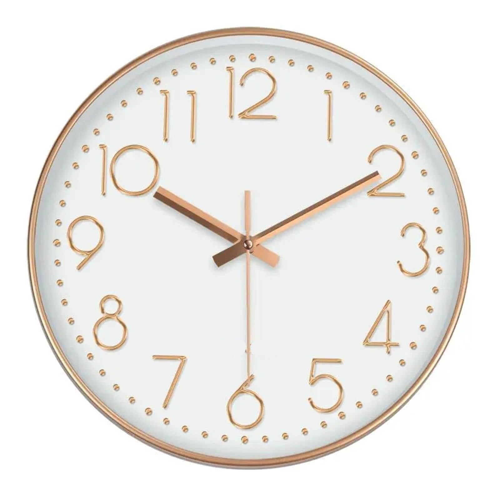 BDFJEDS Wall Clock Quartz Clock Home Living Room Wall Mounted Circular Electronic Simple And Atmospheric Bedroom Silent(Color2)