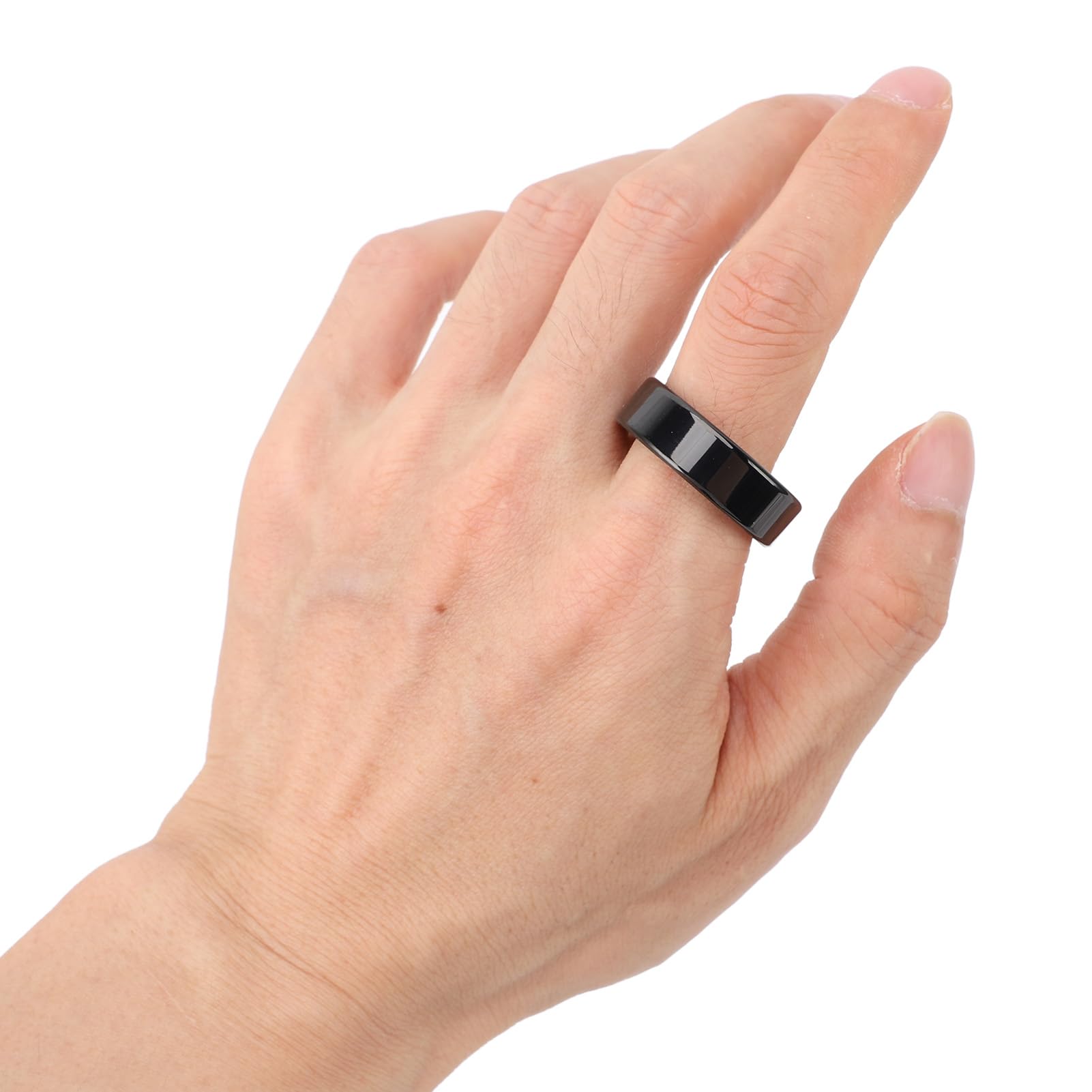 Smart Ring Health Tracker, Suivi du Sommeil, Anneaux de santé Portables, Anneaux de Suivi de la Condition Physique, avec Plusieurs Modes, Noir (Taille 13)