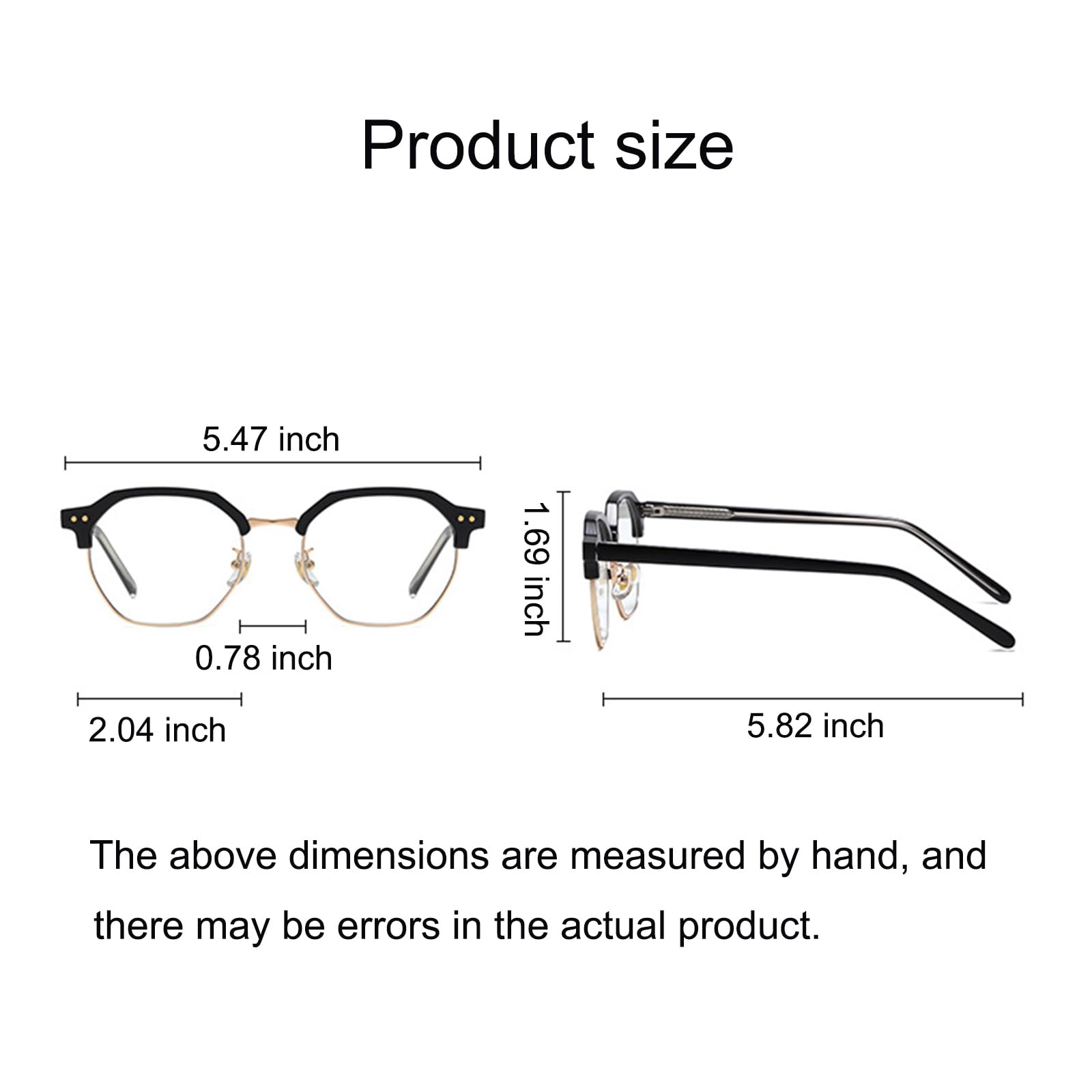 Blaulichtfilter Brille Für Herren Computerbrille TR90 Halbes Bild Anti Blaulicht Anti-Müdigkeit Blue Light Blocking Glasses Ohne Stärke Für PC TV Tablet Unisex,A