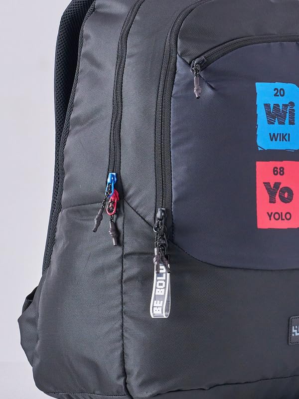 Image of Wiki Stylish Unisex Backpack 2 Durable & Lightweight backpack for Men & Women | Backpack for Office, Gym, Travel (31.5 Litre, Black)