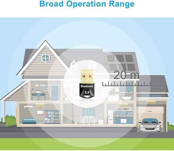 JILM USB Adattatore Bluetooth 5 0 per PC Bluetooth Dongle Trasmettitore e Ricevitore Supporta Windows 108 187 per Laptop Bluetooth Cuffia Mouse e Altro Tastiera Plug Play