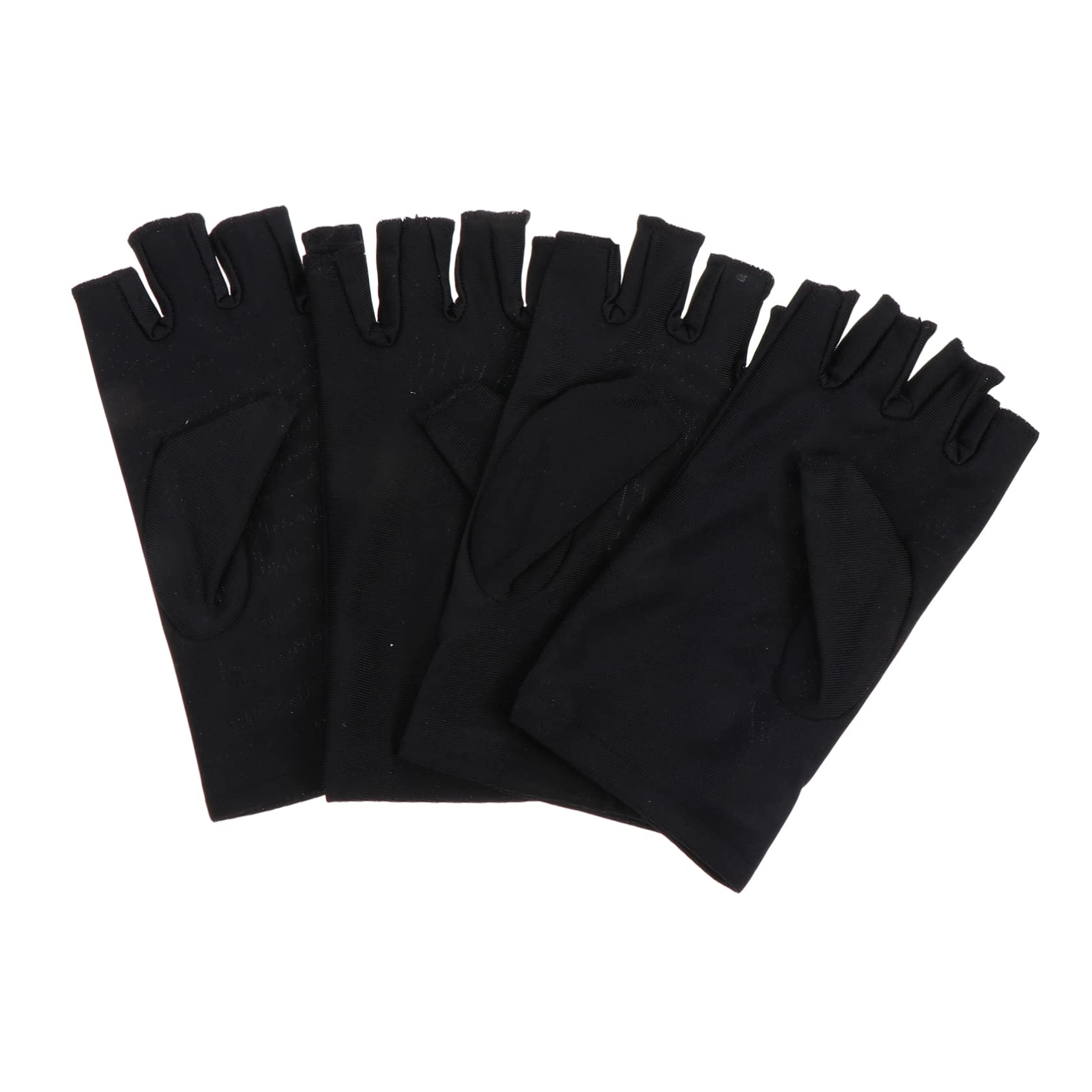 FOMIYES 2Pairs Lightweight Half Finger Gloves for Outdoor Activities Breathable Spandex Riding Gloves Sweat Design for Cycling Driving Hiking and Climbing