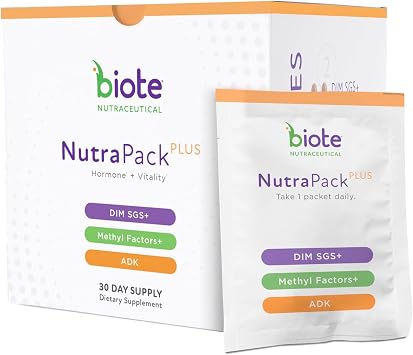 Biote Nutraceuticals - NutraPackPlus - Hormone Balance + Vitality Support Daily Packets 30-Day