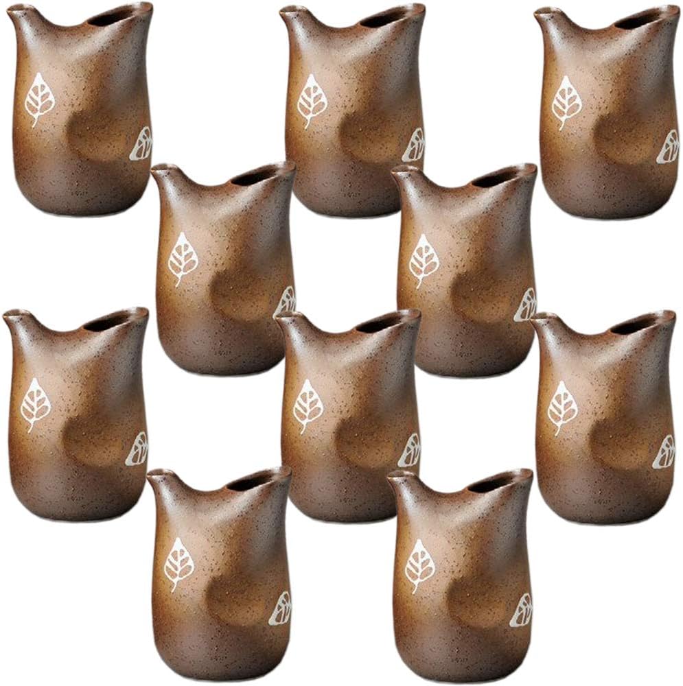 Iga Shiraba Tokuri Sake Cup, 2.9 x 3.9 inches (73 x 100 mm), 8.5 fl oz (240 cc), Japanese Tableware, Restaurant, Ryokan, Izakaya, Restaurant, Commercial Use