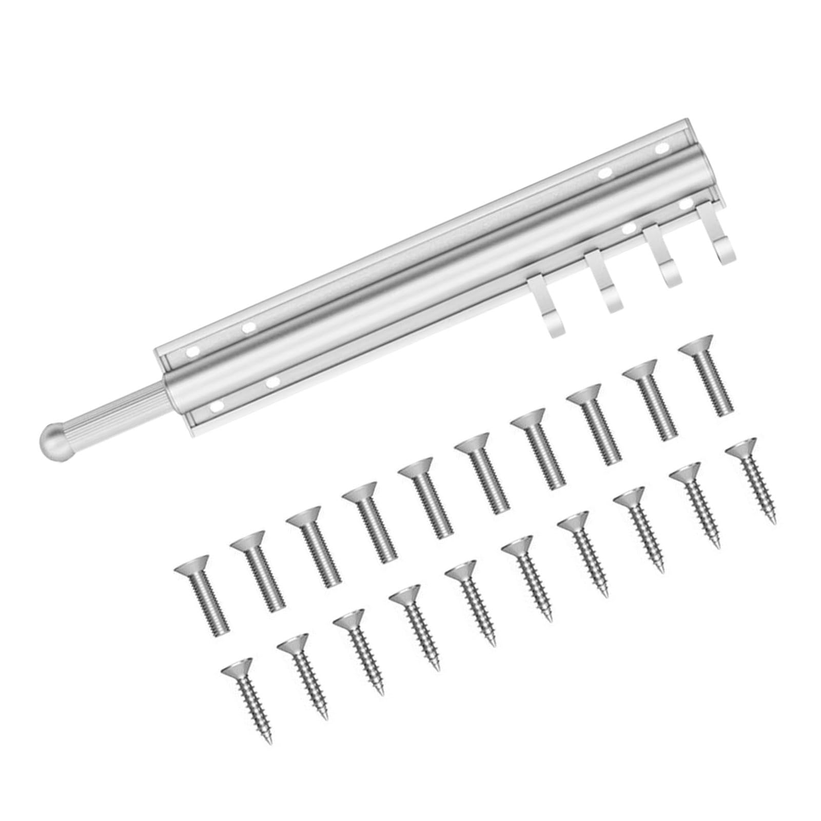 Msioytog Silver Retractable Aluminum Garment Holder Perfect For Compact Storage In Cabinets And Wardrobes Compact Wardrobe Storage