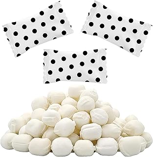 Fruidles Big Dots Buttermints, Mint Candies, After Dinner Mints, Butter Mint Candy, Fat-Free, Kosher Certified, Individually Wrapped - Black (55 Pieces)