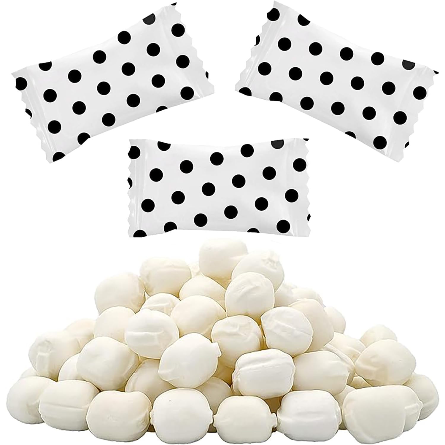 Fruidles Big Dots Buttermints, Mint Candies, After Dinner Mints, Butter Mint Candy, Fat-Free, Kosher, Individually Wrapped - Black (275 Pieces)