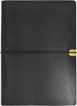 WANLIAN Notebook A5 Refillable PU Leather A5 Ring Binder 6 Rings with 80 Sheets/160 Pages 170 mm x 230 mm