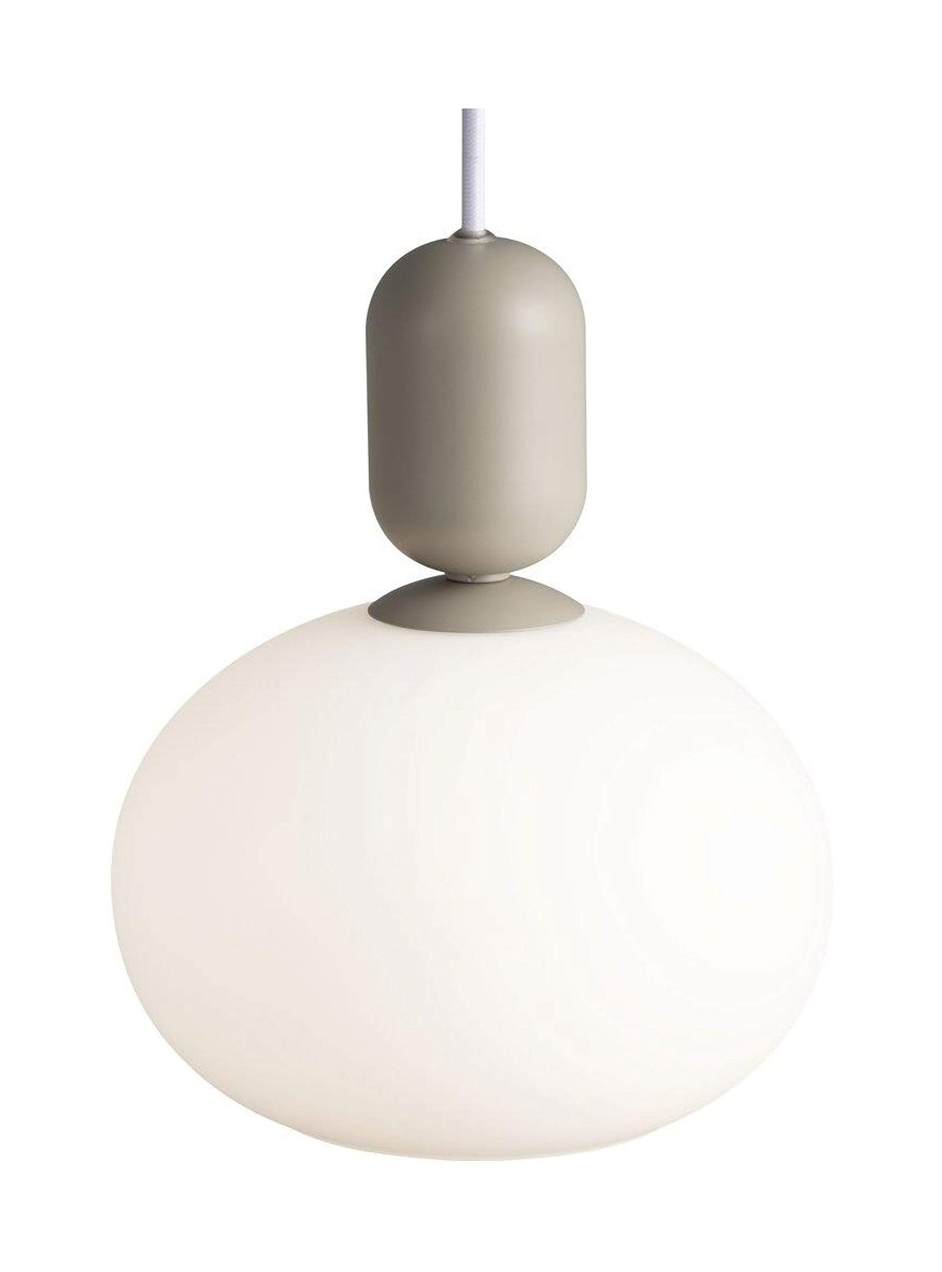 NordluxNotti Indoor Pendant/Ceiling Light Grey Glass, E27 40W with Adjustable Cable-Bedroom, Living Room, Kitchen, Office, Bedside or Study. IP20, Class 2 (Double Insulated)