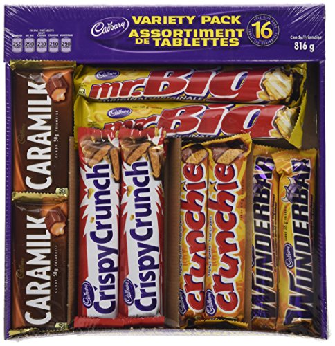 Cadbury 16 Full Size Chocolate Bars Variety Pack Wunderbar Caramilk Mr Big Crunchie Crispy Crunch 816 G Buy Online In Montenegro At Montenegro Desertcart Com Productid