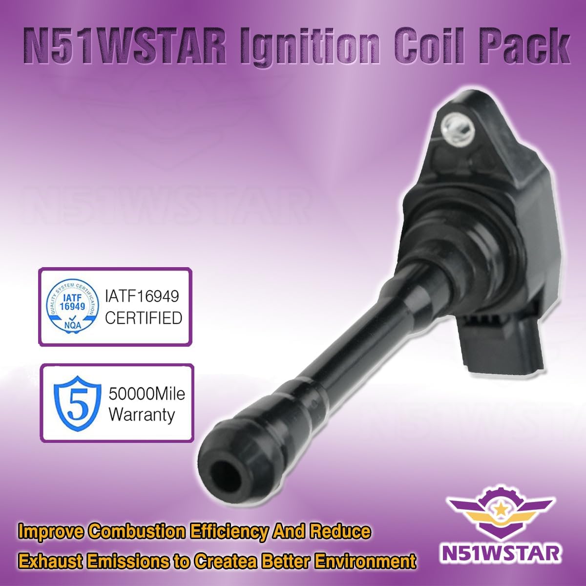 Ignition Coils Pack Set of 4 Compatible with Nissan Rogue Sentra Kicks Versa 1.6T 1.8 2.5 L4 Replacement for 22448-1KT0A 22448-5RL0A 22433-9807R UF708 UF860