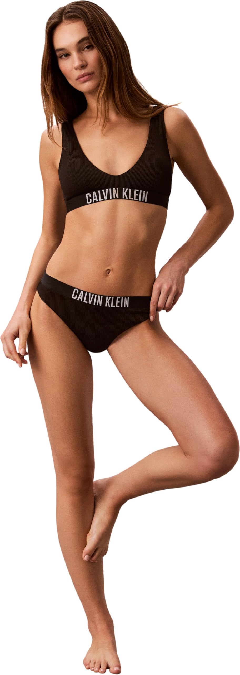 Calvin Klein Bikini Lv00q61240 Pantaloni da Nuoto Donna (Pacco da 1)