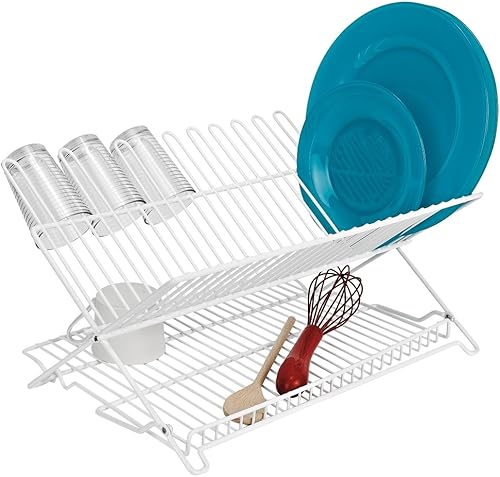 Miniatura 2 de Better Houseware 1489W - Estante plegable para platos color blanco