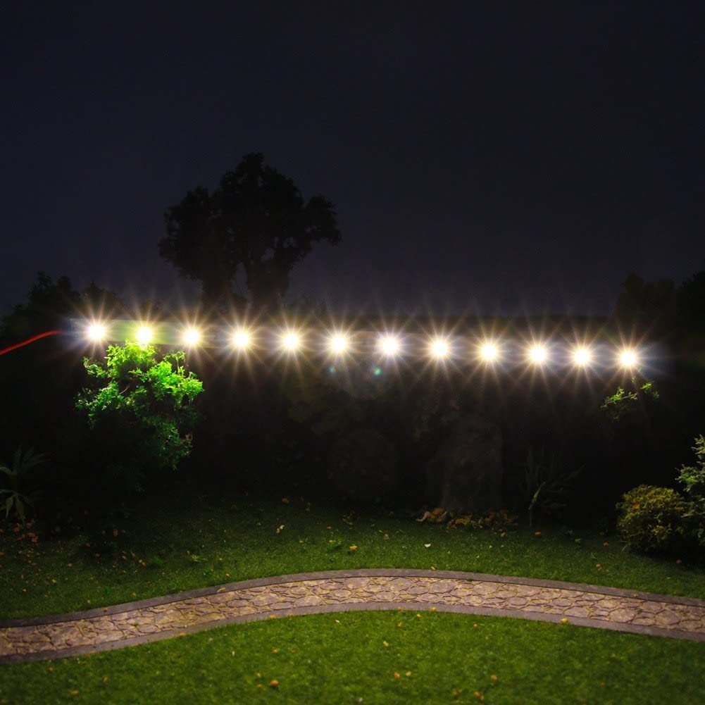 HUAZIZ 6 Pezzi Precablato Bianco Caldo Striscia Led 3528 SMD 12- LED Luce Autoadesiva 12 V ~ 18 V 35CM per il modello treno layout led per modellismo