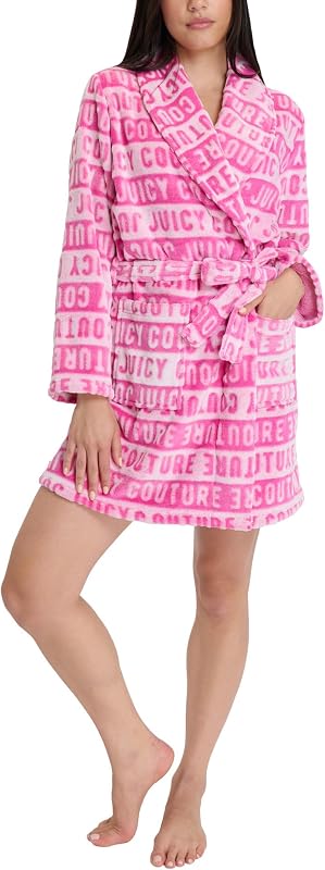 Women's Super Soft Luxe Plush Shawl Collar Robe