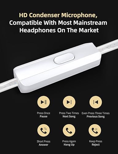 Miniatura 8 de keephifi KZ ZSN Pro X Wired Ear Buds with Microphone,1BA+1DD Hybrid IEM Earphones Earbuds Punchy Bass,Comfortable Wearing, Detachable Cable for