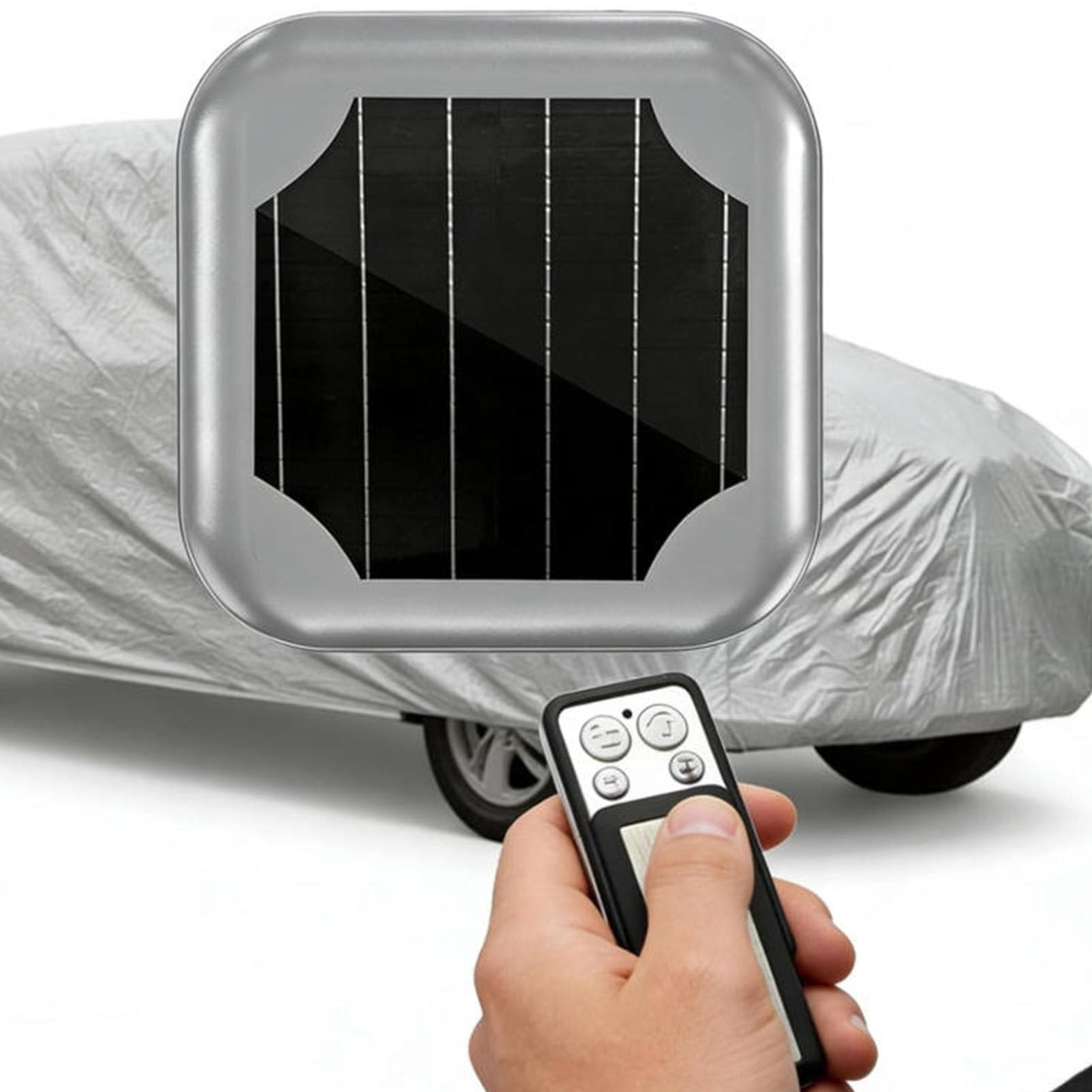 Copertura solare per auto, impermeabile, antivento, per tutte le condizioni atmosferiche, retrattile, con telecomando, per SUV, berlina, protezione parcheggio all'aperto