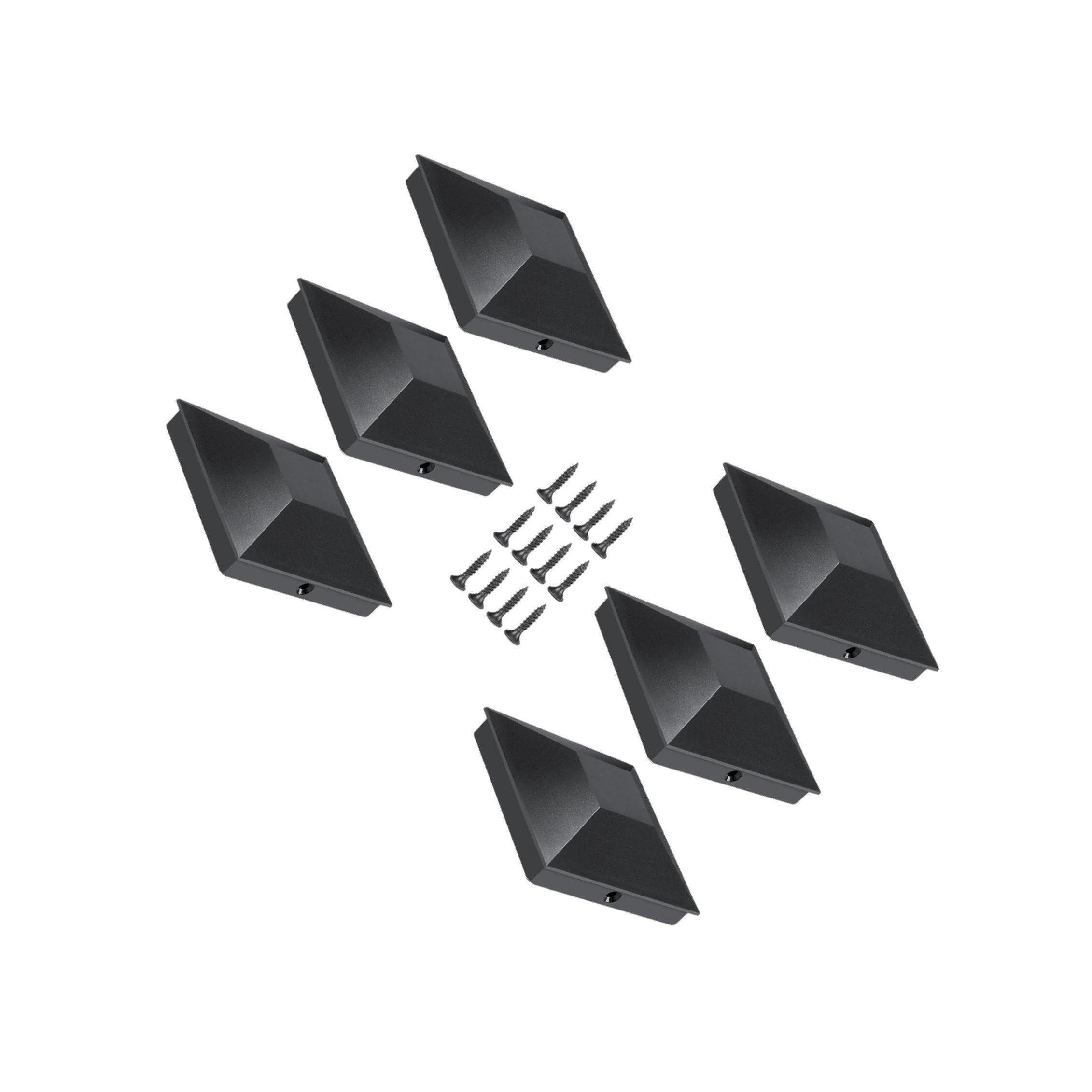 QIXCXAZ Pyramid Post Caps Covers Bold Look Attractive Fence Post Caps for 4x4 Deck Unmatched Style Meets Reliable Functionality Fence for 4x4 Deck Corridors