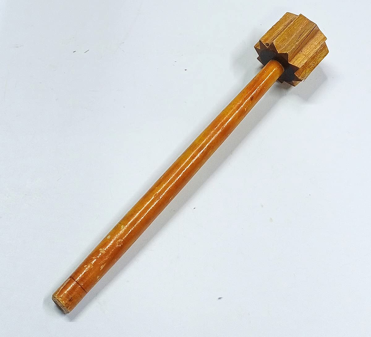 Wooden Hand Masher/Dal/Lassi Ghotni/Butter Milk Maker/Mixer Hand Blender(14 inch)-picture-10