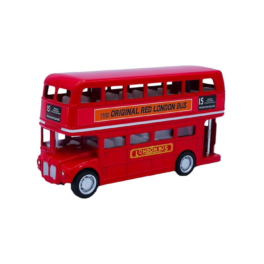 Original Double Decker Red London Bus Diecast Model