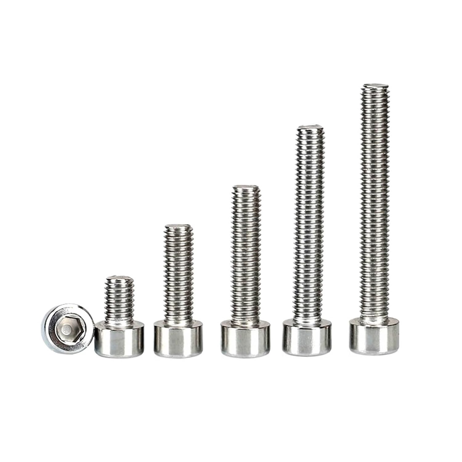 25pcs M2.5 M3 Non-Standard Small Head Diameter 3.8mm 4.5mm 304 Stainless Steel Allen Hexagon Hex Socket Cap Head Bolt Screw 3-22(M3x18mm)