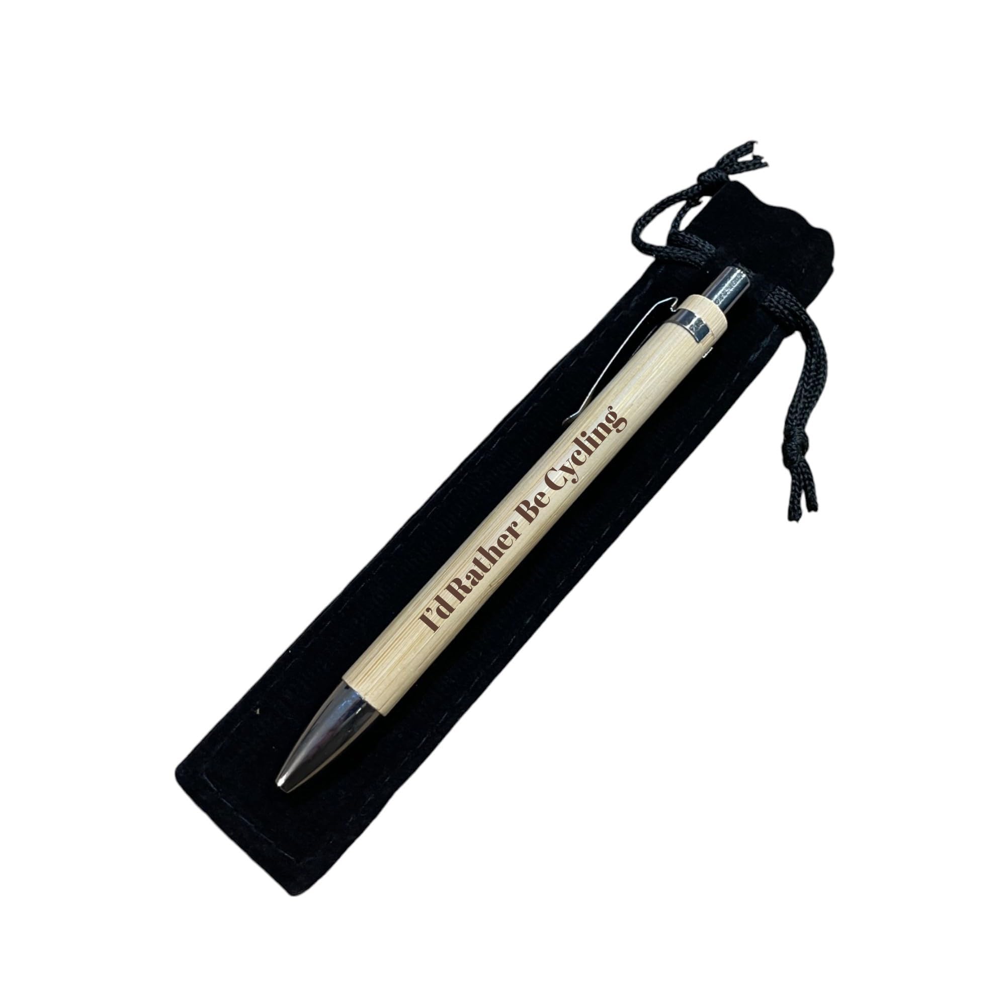 Ashton and Finch Cycling Pen – “I’d Rather Be” Engraved Design