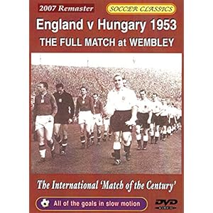 England v Hungary 1953 – DVD Film – 95 mins – not ‘DVD Audio’