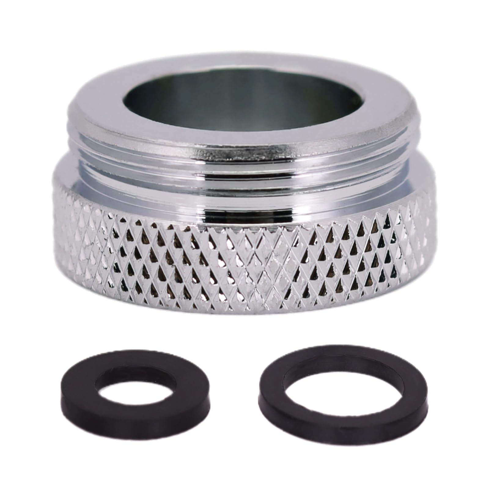 Faucet Aerator Adapter - 3/4 inch Female to 55/64 inch Male Adapter, Chrome Brass Sink Adapter, for Kitchen and Bathroom Faucet Adapter Kit Connection (F19-M22)